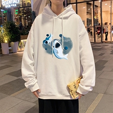 WY2212-P35加绒款-P40纯棉连帽卫衣男大码运动帽衫宽松薄外套男，男装卫衣，电商A040