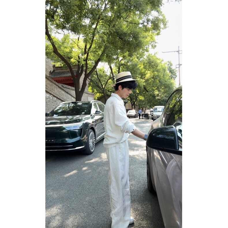 现货到三色天丝亚麻套装W2548上衣W2549长裤可拆分卖,男装衬衫,电商C313
