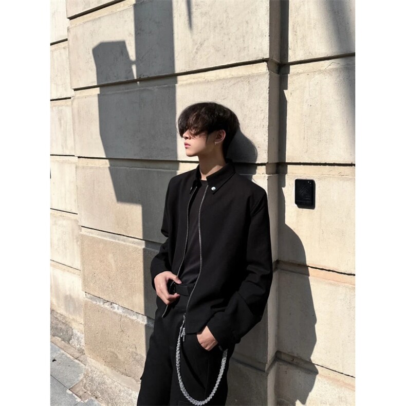 26春cleanfit黑色S拉链短款外套夹克W1986/特P55,男装夹克,电商B350