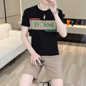 83659-P60欧货男士t恤短袖短裤休闲套装夏季潮牌新款男装一套搭配图片