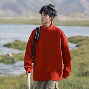 秋冬卫衣男潮流高领卫衣时尚休闲卫衣WY727-P32图片