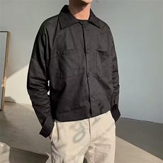 春秋季韩版工装夹克外套男宽松衬衣学生百搭休闲上衣C870，男装夹克，星座1116A-1（原606A）
