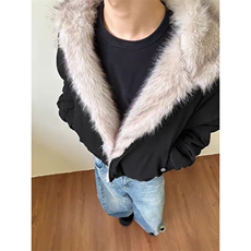网图A2347P120-美式座山雕加绒加厚棉服男女秋冬宽松休闲棉衣，男装棉衣，电商B241