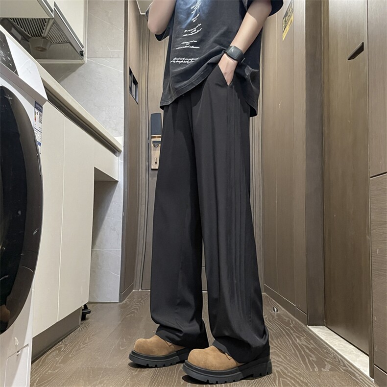 设计感长裤冰丝质感免烫柔顺坠感冰氧休闲裤壹号院2060-特批28,男装休闲裤,星座718-1