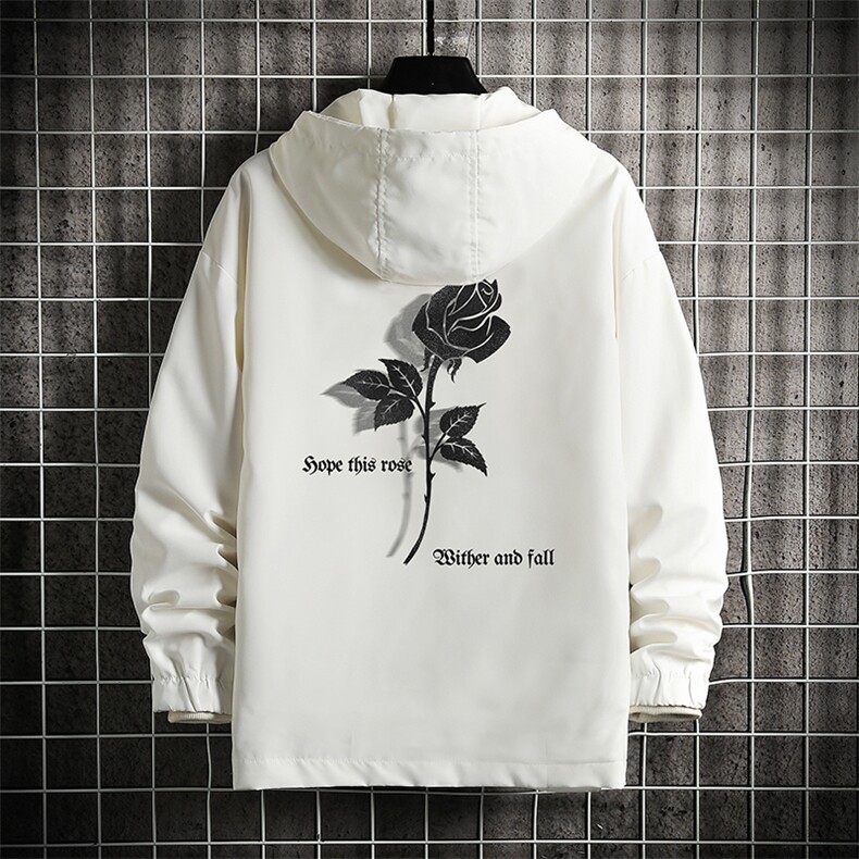 连帽夹克男大码胖子棒球服上衣外套 网格挂拍JK65279-P45图片