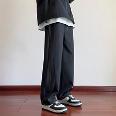 秋季冲锋裤男防水男士休闲裤男宽松束脚直筒长裤A266-KZ8022-P28，男装休闲裤，电商A266