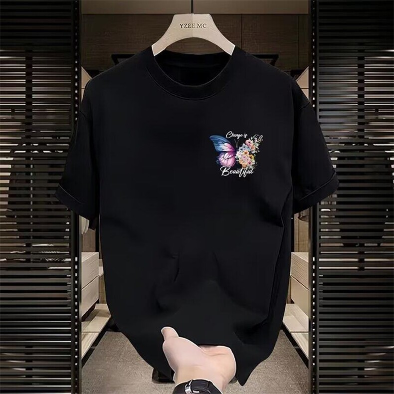 网图现货夏季新款港风百搭潮流印花短袖衬衫男R1652-P28,男装T恤,星座1005-4