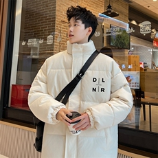 ！2023冬季新款男士立领棉衣简约字母印花棉服外套MY122P70，男装棉衣，电商B220