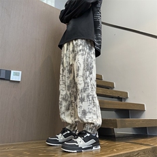 秋季扎染束脚裤宽松大码百搭休闲裤CK68*P30控58，男装休闲裤，星座511-1
