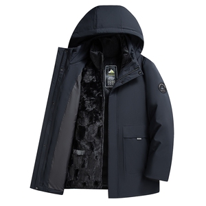 2023新款羽绒服男士外套连帽可脱卸加厚防风滑雪服潮图片