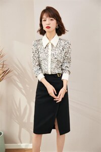 2021秋季新品撞色系衬衫,女装衬衫,秋子丰色(1F)