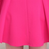 时尚显瘦蕾丝拼接长袖连衣裙优雅气质修身A字裙，女装连衣裙，蓝诺裳