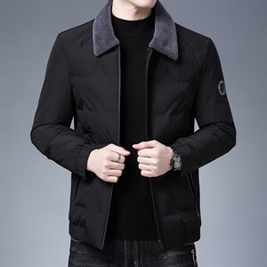 2023年秋冬新款中年男士时尚休闲鸭绒羽绒服外套男装XS98272-P210图片