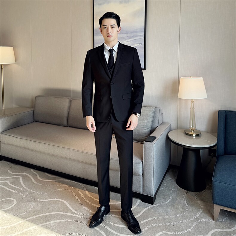 15158高品质商务休闲西装三件套可分开拿,男装西服套装,电商D210