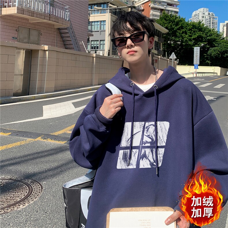 ！重磅大码M-4XL得物品质加厚连帽卫衣 RH6245-特P35加绒P43图片
