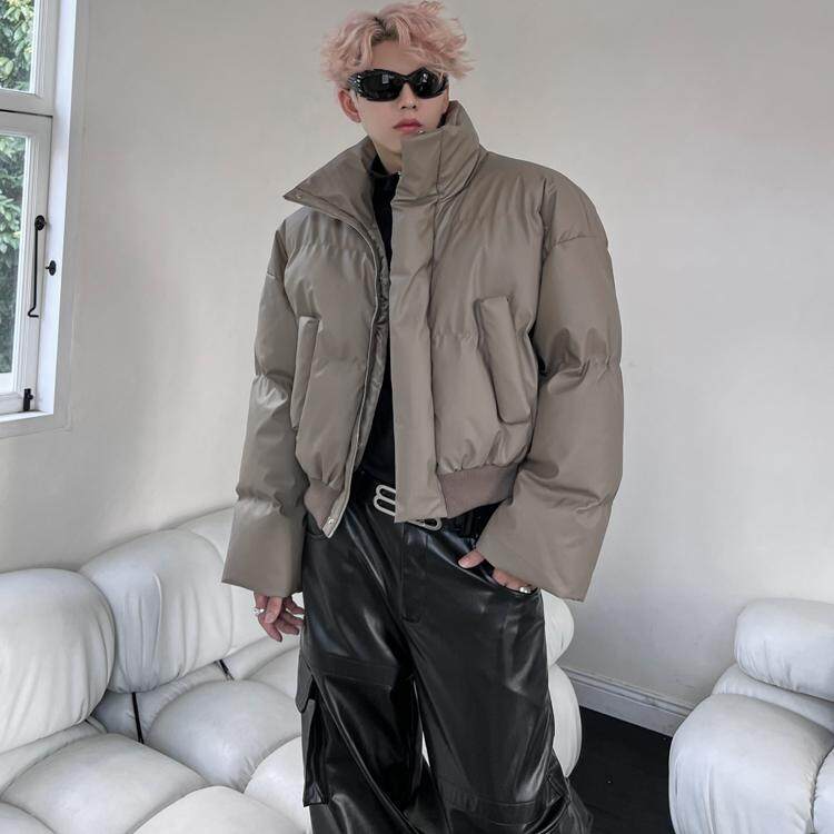 美式复古立领短款加厚棉服外套男女冬季小众高级感cleanfit棉衣潮,男装夹克,星座506A