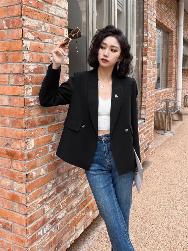 [现货]春款西装，简单大气，两色、三码，女装西装，依柏璐(1F)