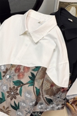 1港风短袖衬衫情侣大码M-5XL中性风网红短袖衬衫男DCS7743P42控68，男装衬衫，星座226-2