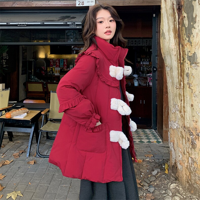 现货主推~2025冬季新款羽绒服宽松韩版白鸭绒外套2B237-P310-K408,女装羽绒服,2B237
