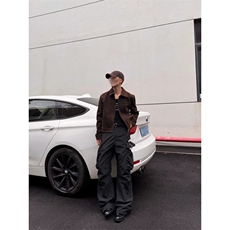 网图短款麂皮绒夹克秋季时尚外套1209-1-JK27-P88，男装夹克，星座1209-1