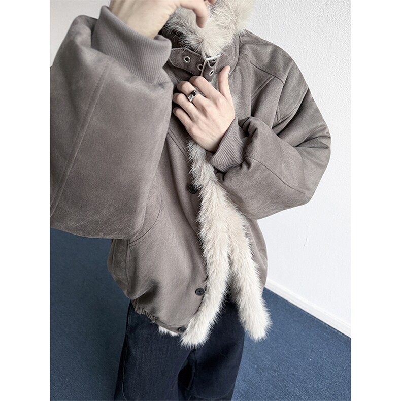 M96045-特批100美式麂皮绒座山雕棉衣外套，男装棉衣，星座1503