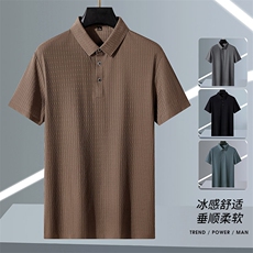 夏季新款无痕短袖Polo衫冰丝锦氨T恤HS1165-P38，男装T恤，星座1206（原A206）