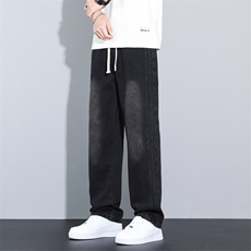 有现货~条纹直筒水洗牛仔裤宽松G153-P40，男装牛仔裤，星座910