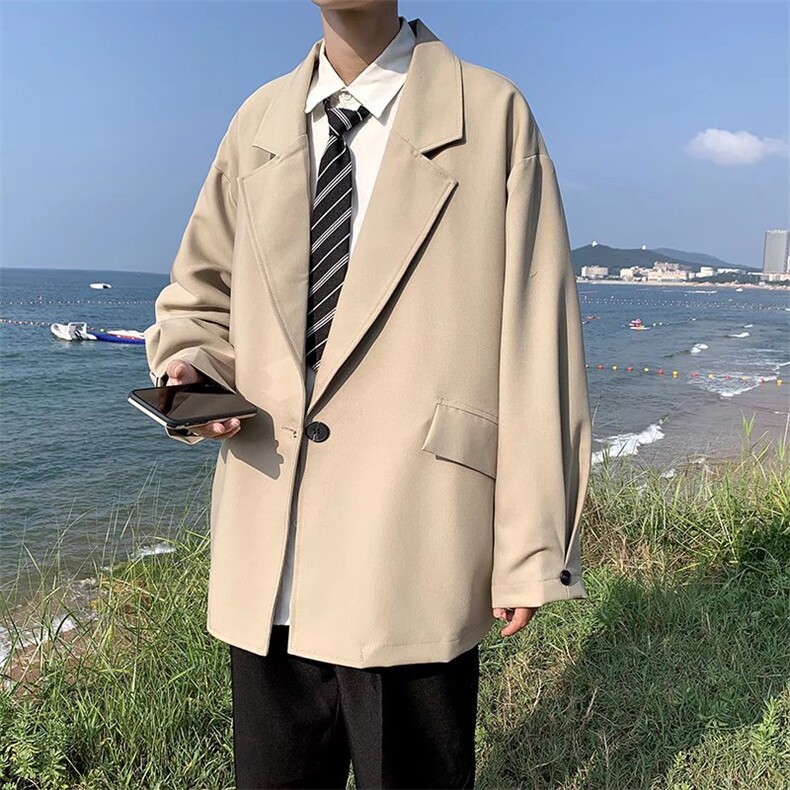 高级设计感感小众炸街西装男春季轻熟雅痞风男装西服外套F39-P52,男装西服套装,星座1008-1