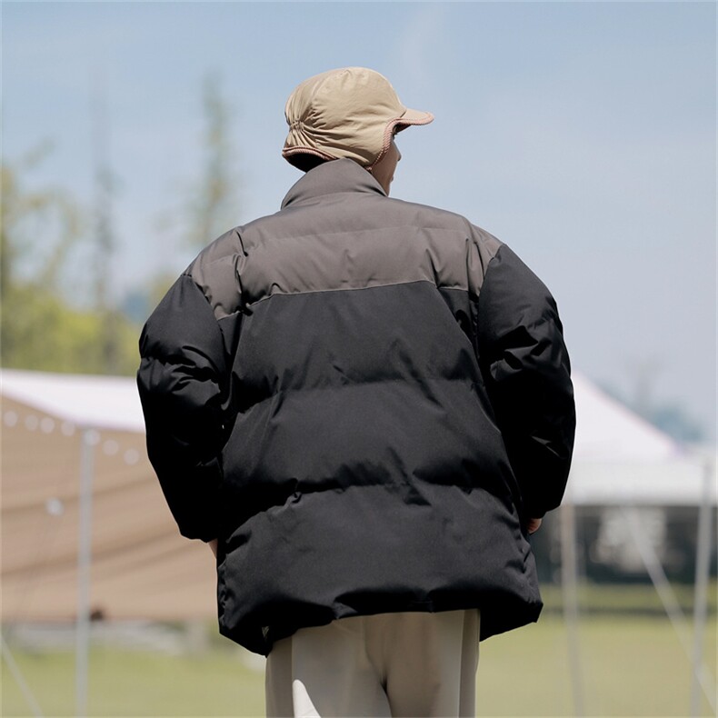 2025冬季棉衣男青春慵懒简约百搭新款棉袄ins立领情侣日系棉服,男装棉衣,星座310B-1