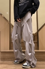 8XL-M休闲裤男秋冬季加肥加大码西裤高街显瘦拖地裤9026p68控88，男装休闲裤，电商D206-1