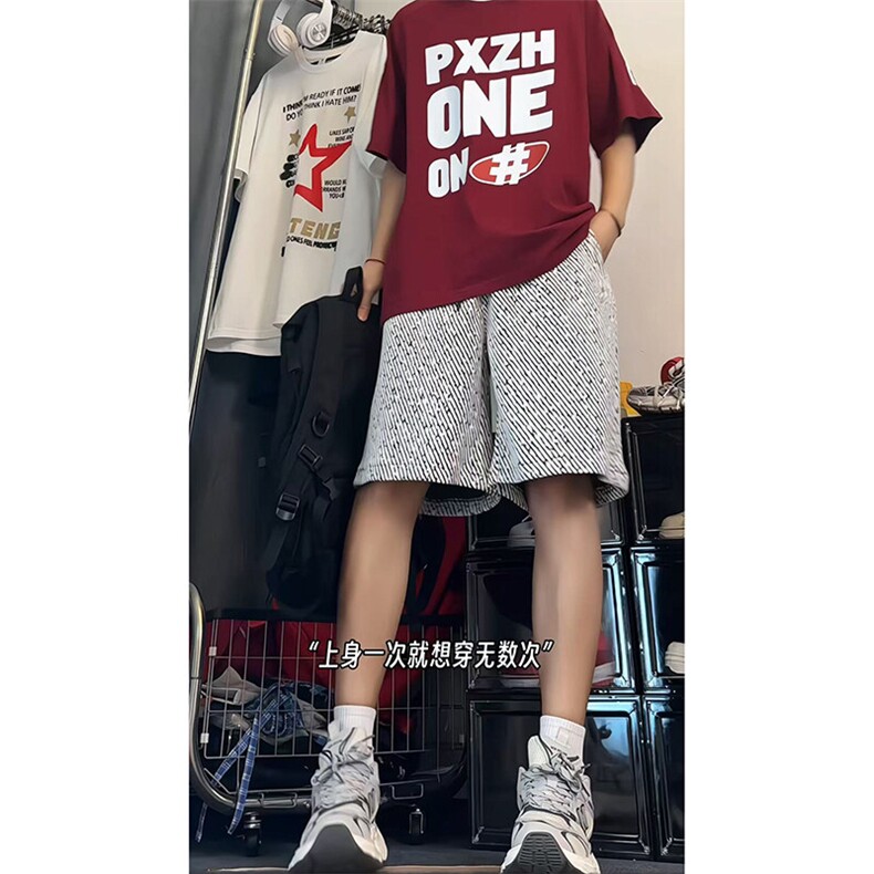 夏季美式高街cleanfi休闲运动五分短裤货号DK25152特P25图片