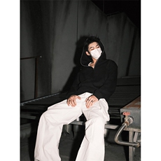 秋冬新款原创设计星星铆钉拉链连帽卫衣常规p75加绒p85，男装卫衣，电商B319