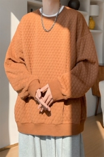 卫衣男秋季新款港风宽松提花套头上衣WY8021-特P32，男装卫衣，星座214-3