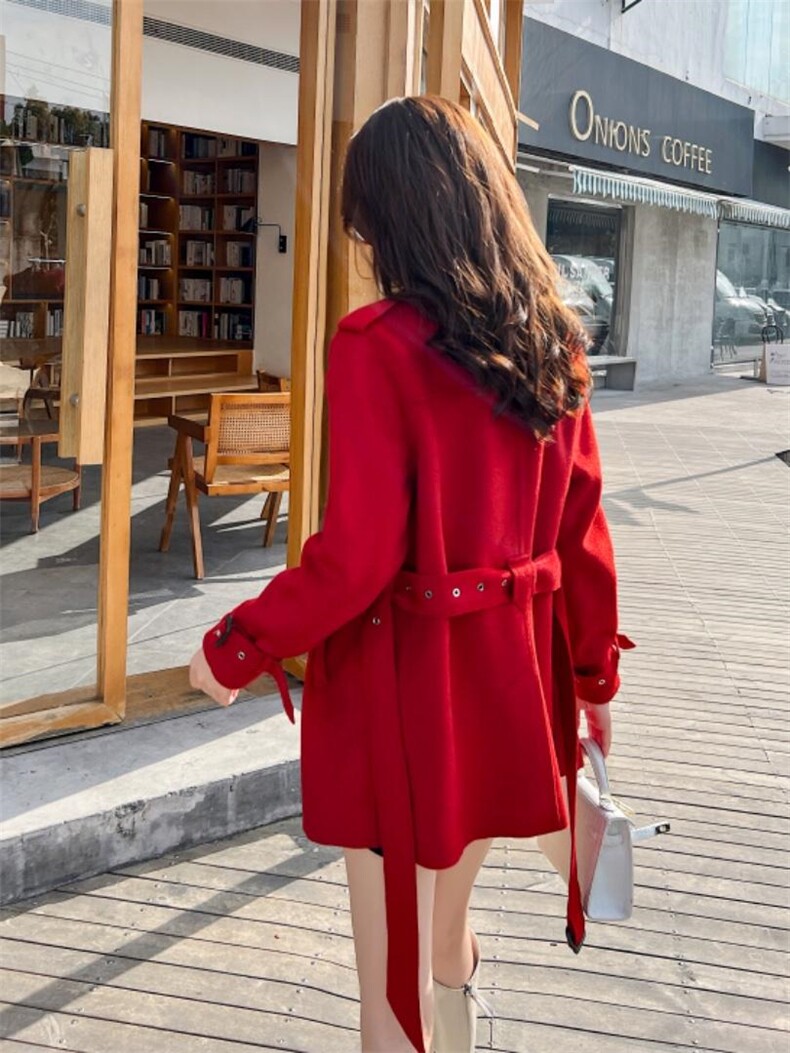 双面羊绒大衣，其它，裳之恋语