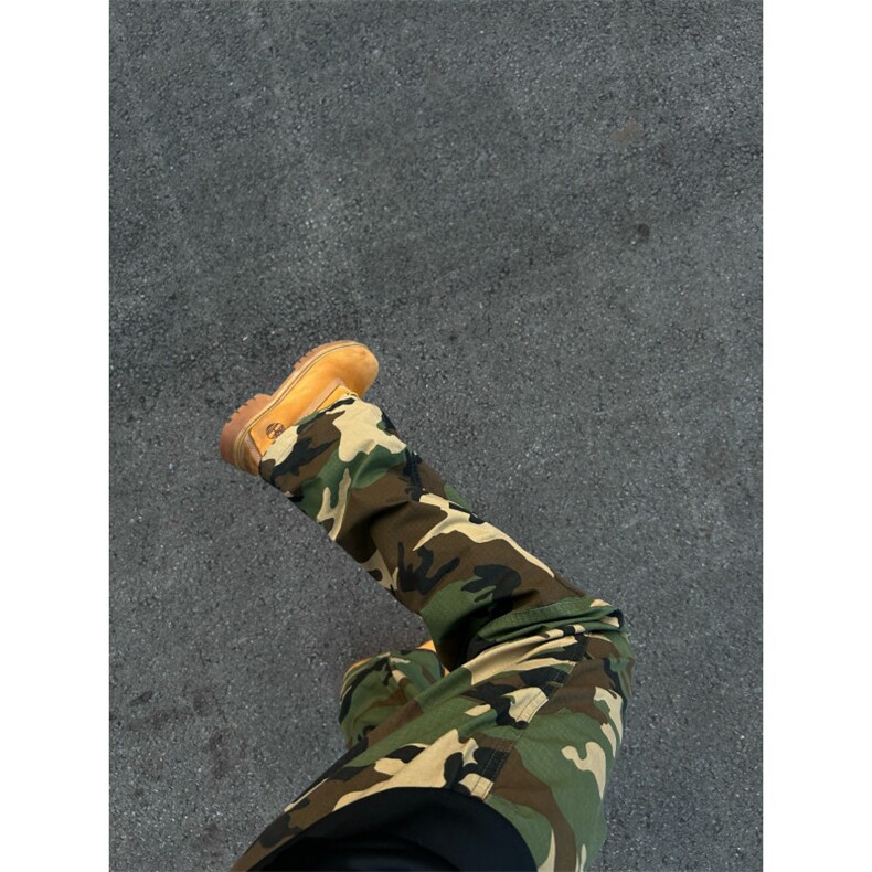 【有货】美式复古迷彩工装裤男款水洗直筒裤子GZ880LL-特P55，男装工装外套，星座1007（原301D）