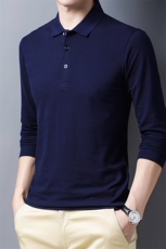 CG8138男式秋季服装新款长袖T恤青年翻领卫衣四季打底体恤P53，男装T恤，电商B360