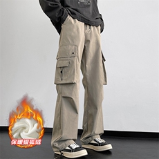 机能防水工装裤男大码加绒银狐绒伞兵裤K1317J加绒-特P45控88，男装工装外套，电商A001