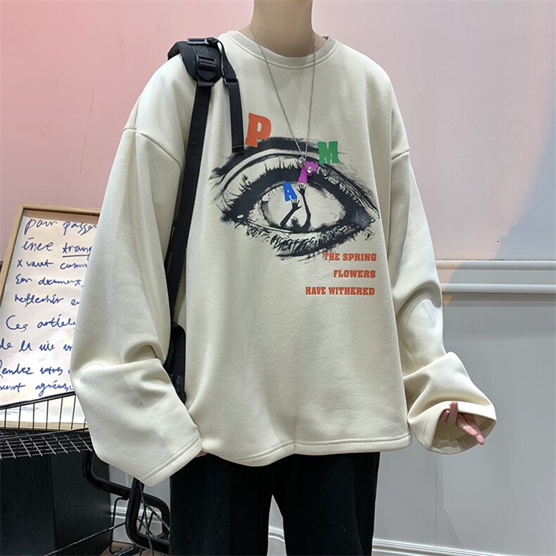 23春新款港风宽松休闲oversize套头打底卫衣B266-T01-P50,男装T恤,星座B257-1