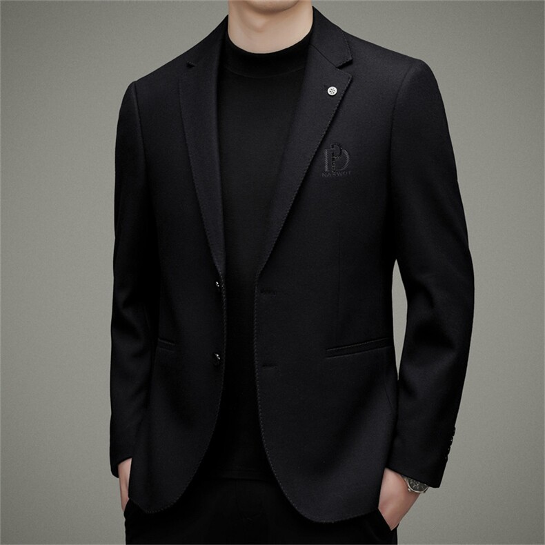 DJA638钱塘2020-3中年男士秋冬季合身百搭商务休闲西服外套P180,男装西服,钱塘207-3