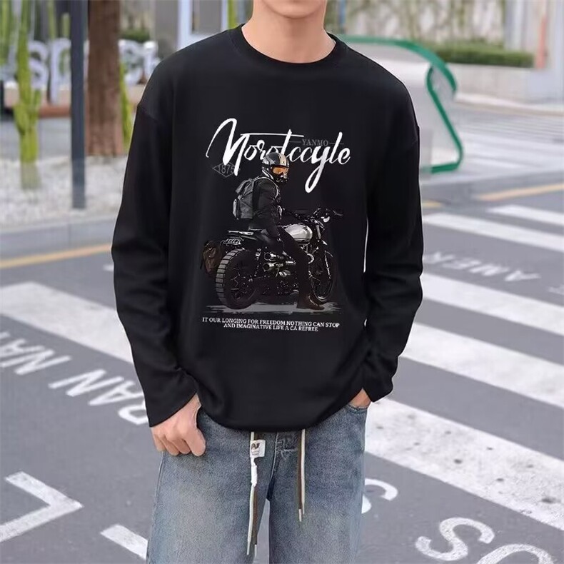 1506/QW30100/P35ins帅气学生长袖T恤,男装T恤,星座1506