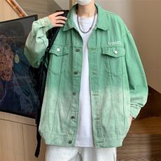牛仔外套男韩版潮流潮牌夹克男休闲青少年学生上衣服JK02017-P70，男装夹克，星座308B-1