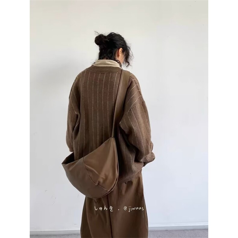 网图日系复古美拉德系暗条纹开衫毛衣外套W1731/特P58,男装针织衫/毛衣,电商B350