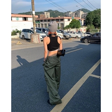 美式嘻哈复古多口袋宽松机能直筒裤降落伞兵工装裤男女休闲裤新款，男装工装外套，四季星座505