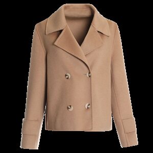 短款秋冬装新款时尚气质年轻版羊毛小个子短款双面呢大衣外套，女装毛呢外套，媚琳依坊