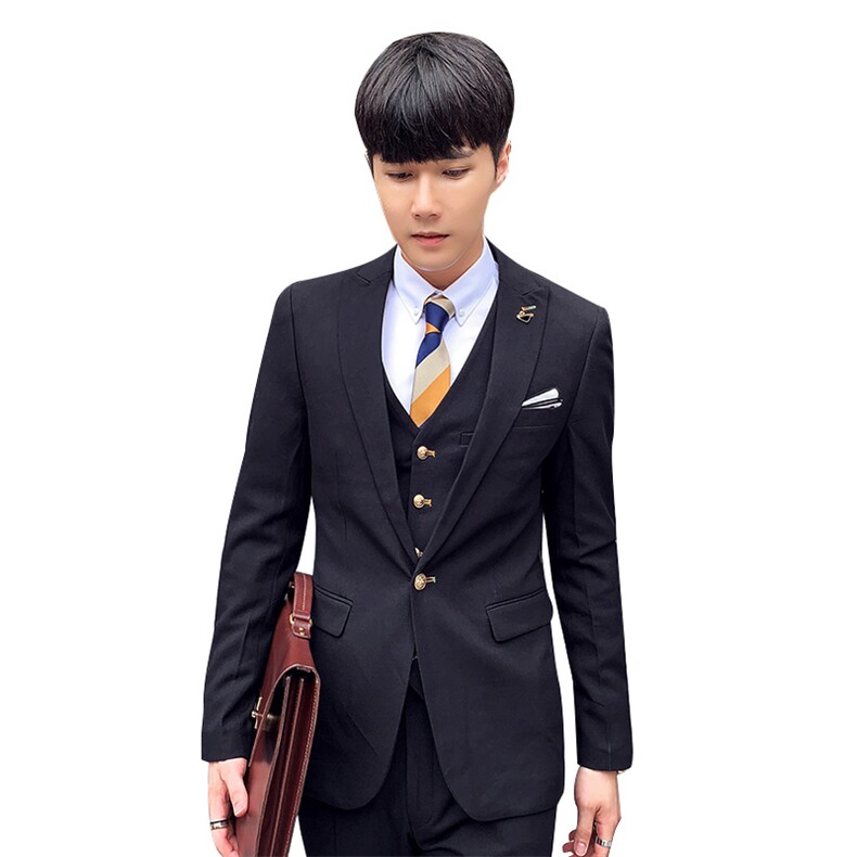 秋冬韩模新款糖果色西服套装男三件套小西装外套A470-TZ48-P265,男装西服套装,电商A207