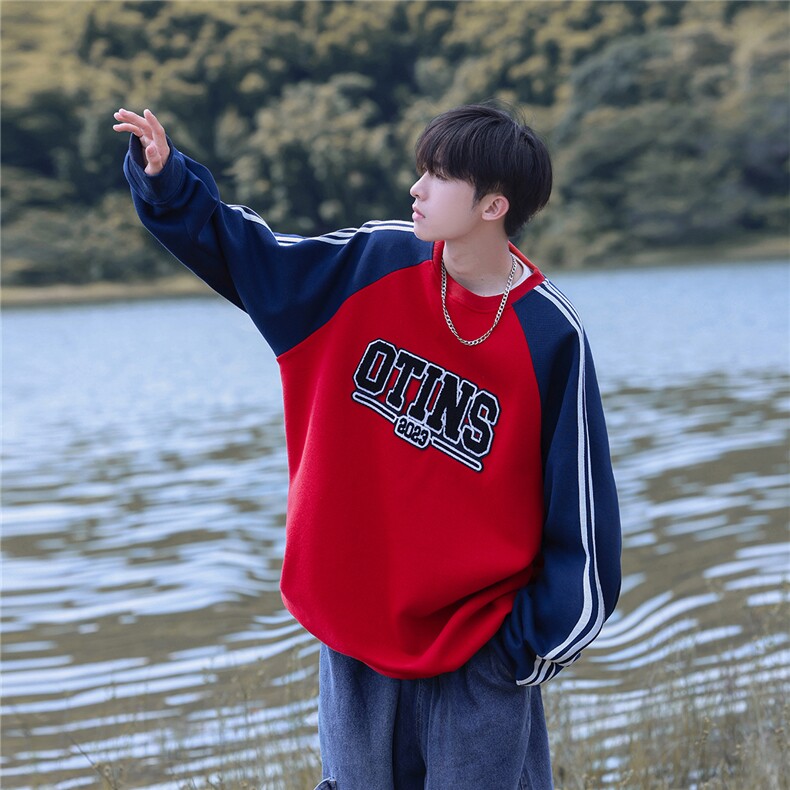 2025秋季新款420克字母毛巾绣男休闲卫衣WY818/P68控89-70棉30涤，男装卫衣，电商A148