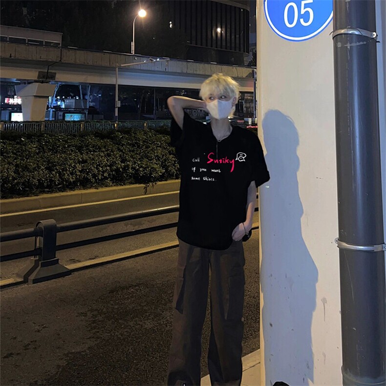 重磅精梳棉高级感短袖t恤美式复古简约XZ310A-4-T35,男装T恤,星座310A-4