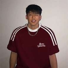 夏季美式高街重磅纯棉三条杠织带撞色男女短袖T恤ZD521-特P30，男装T恤，电商A486