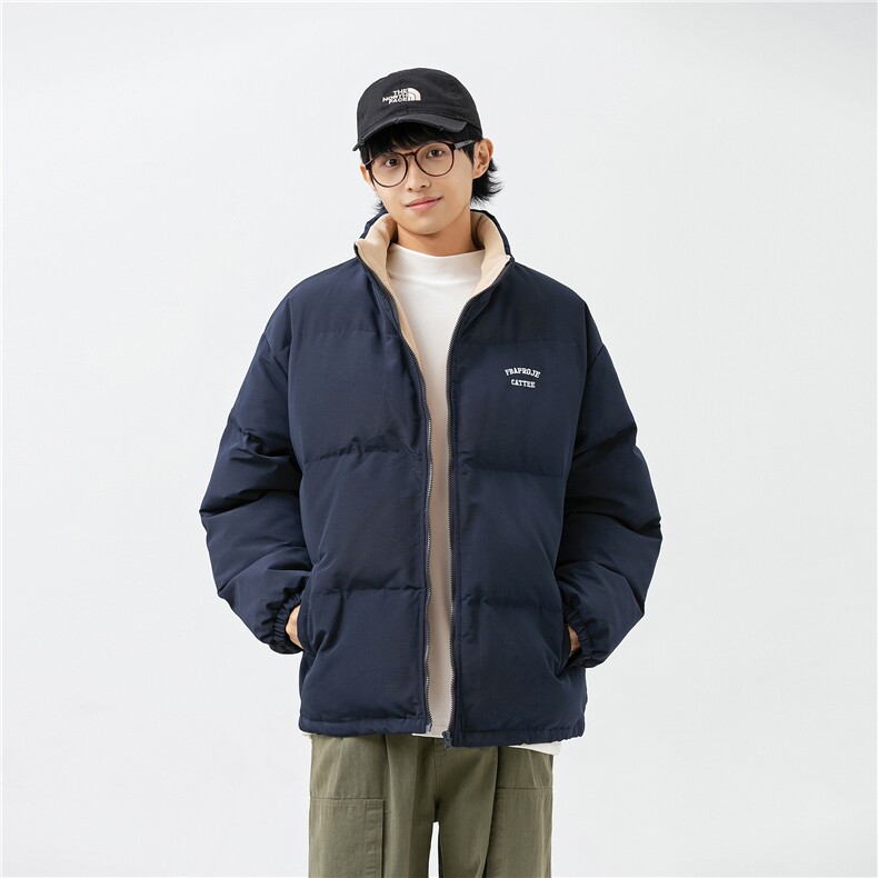 2024冬装模特图字母贴布绣立领棉服面包服外套3760P155,男装棉衣,电商S012（CATTEE）