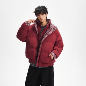 冬季新品得物美式潮流高品质格子加绒加厚棉衣外套棉服MY5566-P88图片